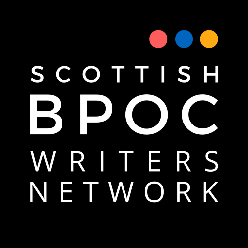 logo, white text on black, text reads: Scottish BPOC Writers Network