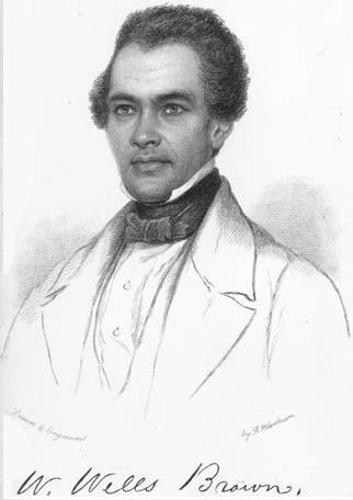 Drawing of a Black man in a jacket, waistcoat, shirt and bow tie, from 1852.